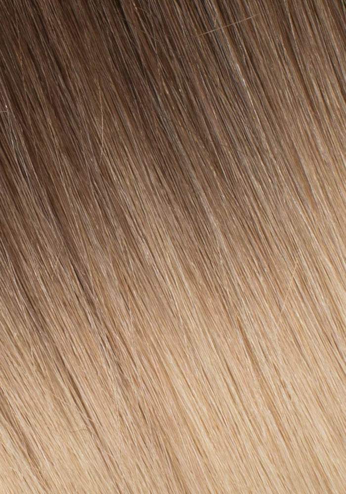 BELLAMI Professional Infinity Weft | 22" 85g Brown Blonde (#8/#12) Rooted Hair Extensions