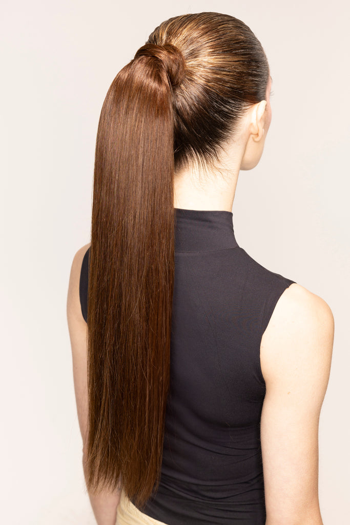 "The Ponytail" by Bellami x Andrew Fitzsimons | 20" 100g Chocolate Brown (4)