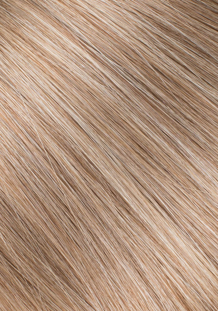 BELLAMI Professional Infinity Weft | 24" 90g Caramel Blonde #18/#46 Marble Blend Hair Extensions