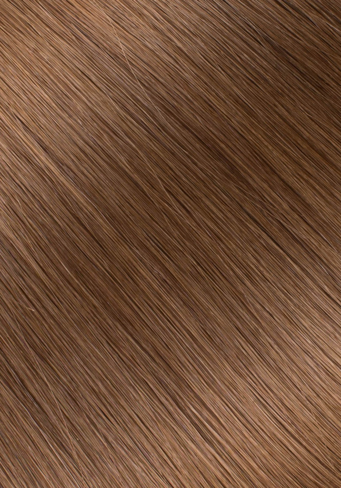 BELLAMI Professional Lace Weft | BOO-GATTI 340G 22" Chestnut Brown (6) Natural Clip-In Hair Extensions