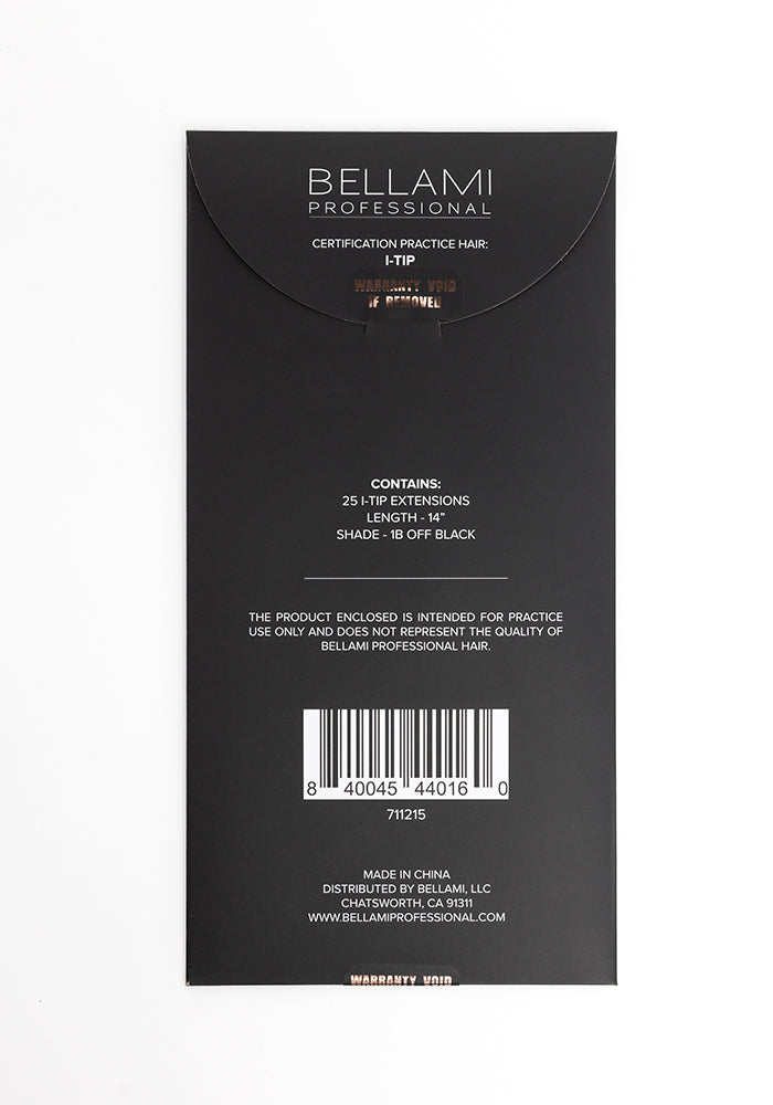 Certified Practice I-Tip 12.5g 14" Off Black (1B) Hair Extensions