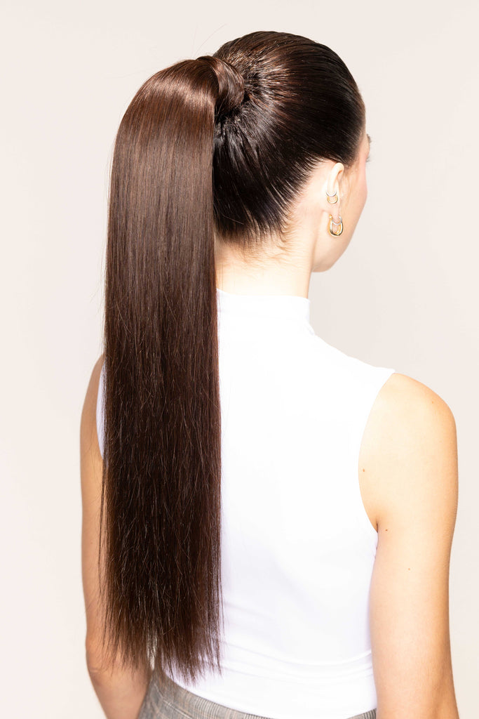"The Ponytail" by Bellami x Andrew Fitzsimons | 20" 100g Dark Brown (2)