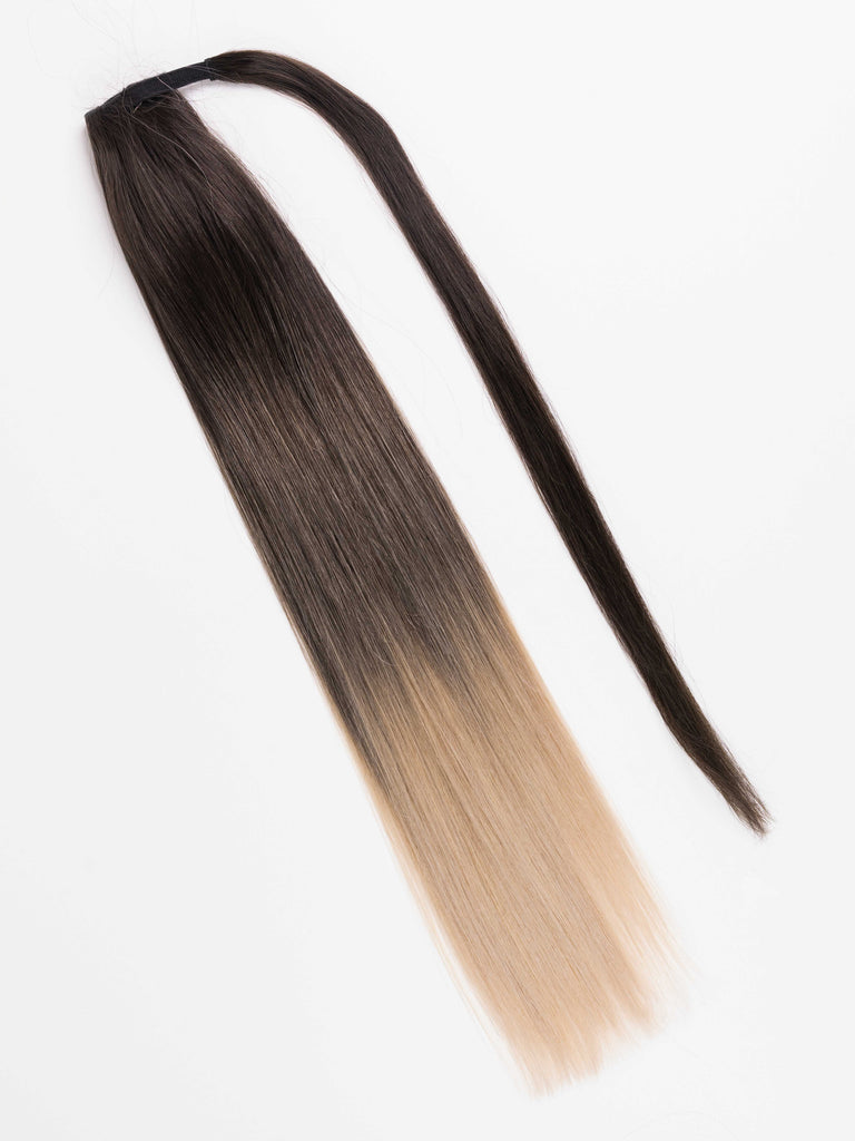 "The Ponytail" by Bellami x Andrew Fitzsimons | 20" 100g Dark Brown/Dirty Blonde (2/18) Balayage