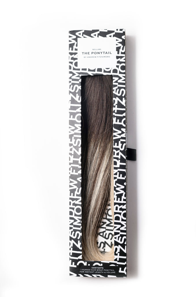 "The Ponytail" by Bellami x Andrew Fitzsimons | 20" 100g Dark Brown/Dirty Blonde (2/18) Balayage
