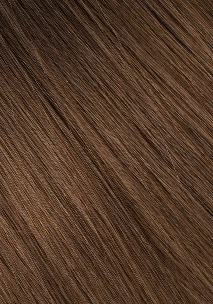 BELLAMI Professional Flex Weft | 20" 145g Dark Brown/Chestnut Brown #2/#6 Balayage Hair Extensions