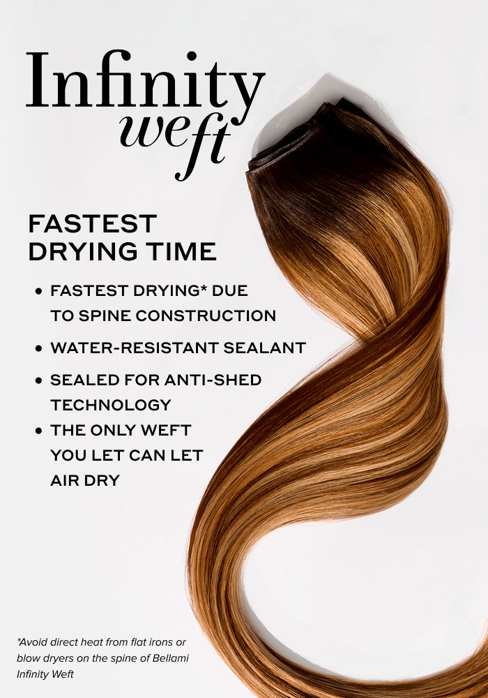 BELLAMI Professional Infinity Weft | 24" 90g White Truffle (#80/18/46) Rooted Eric Vaughn Blends