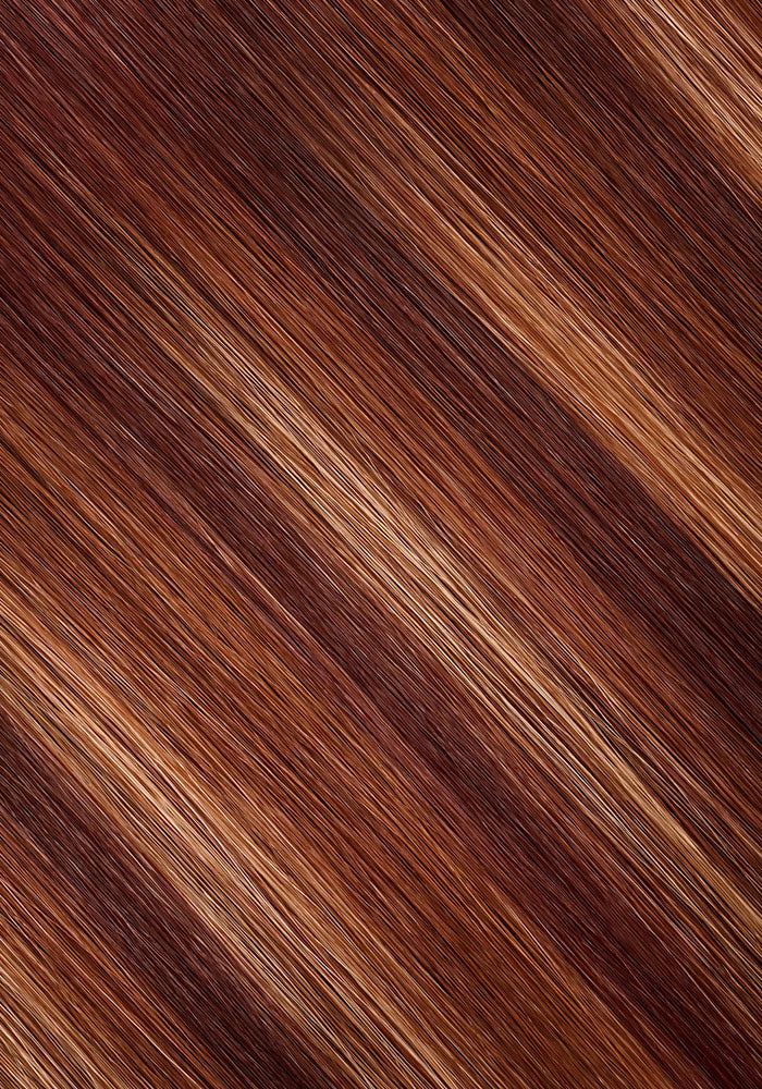 BELLAMI Professional Infinity Weft | 22" 85g Golden Firecracker (#530/#D10/#16) Hybrid Blend Hair Extensions