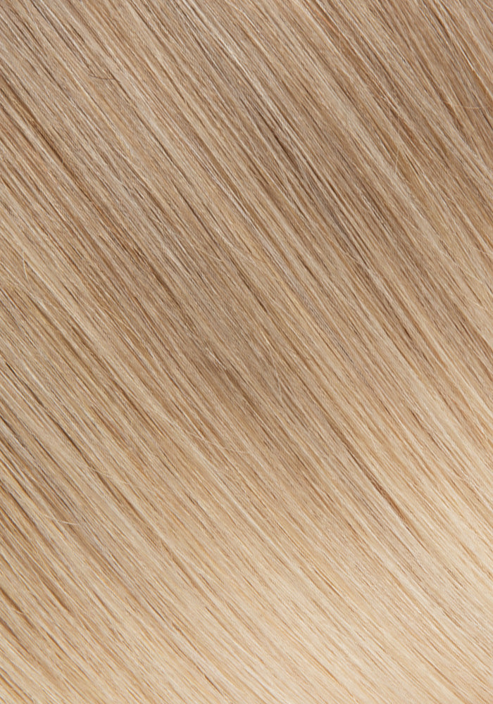 BELLAMI Professional Infinity Weft | 22" 85g Midnight Ice Blonde (#8C/#60) Balayage Hair Extensions