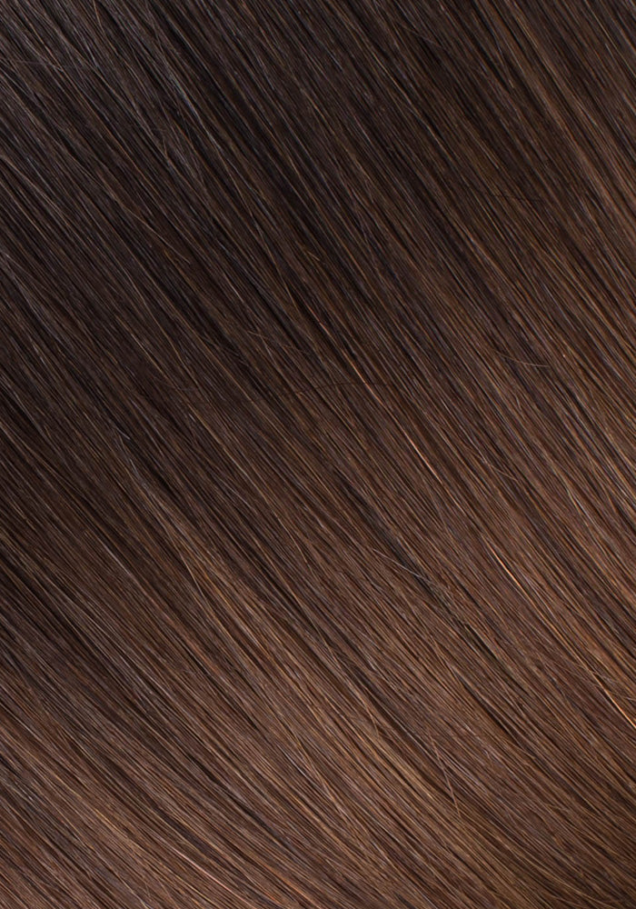 BELLAMI Professional Tape-in | 20" 50g  Mochachino Brown/Chestnut Brown #1C/#6 Ombre Straight Hair Extensions