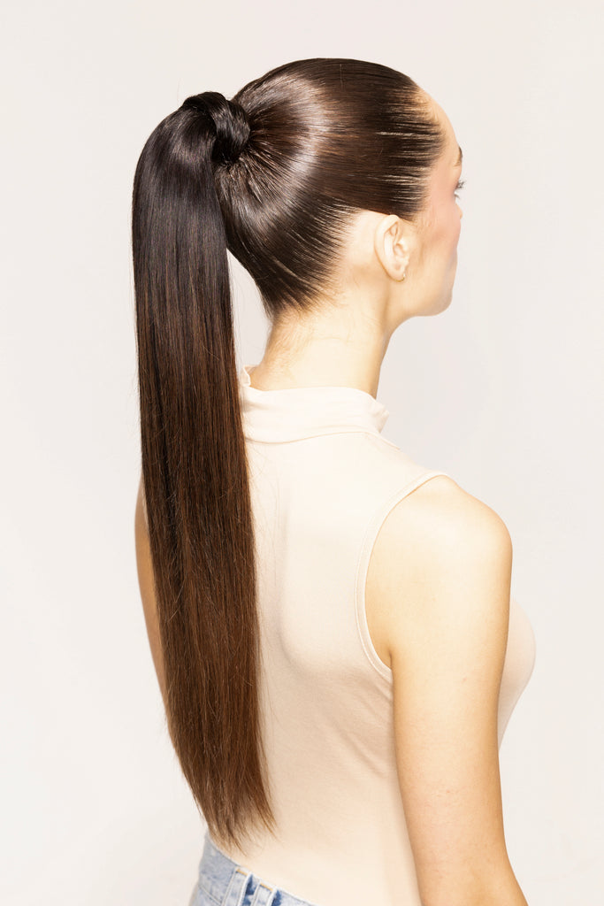 "The Ponytail" by Bellami x Andrew Fitzsimons | 20" 100g Off Black/Chocolate Brown (1B/4) Balayage