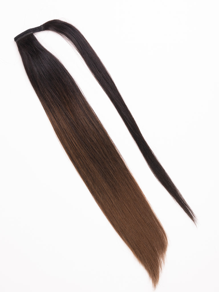 "The Ponytail" by Bellami x Andrew Fitzsimons | 20" 100g Off Black/Chocolate Brown (1B/4) Balayage