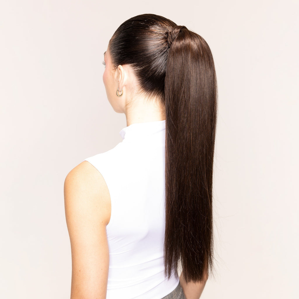 "The Ponytail" 2.0 by Bellami x Andrew Fitzsimons | Mochachino Brown 20"