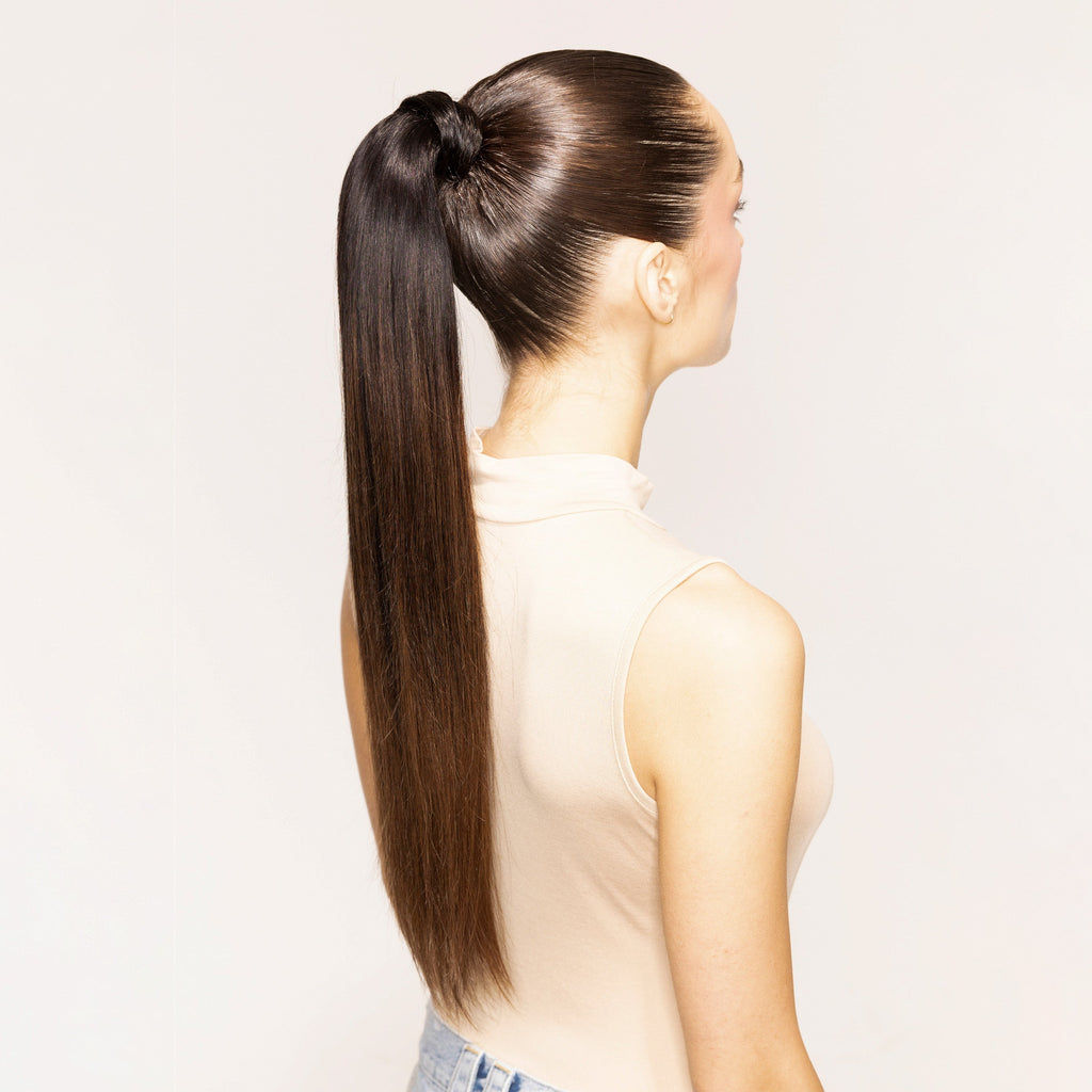 "The Ponytail" 2.0 by Bellami x Andrew Fitzsimons | Off Black/Chocolate Brown 20"