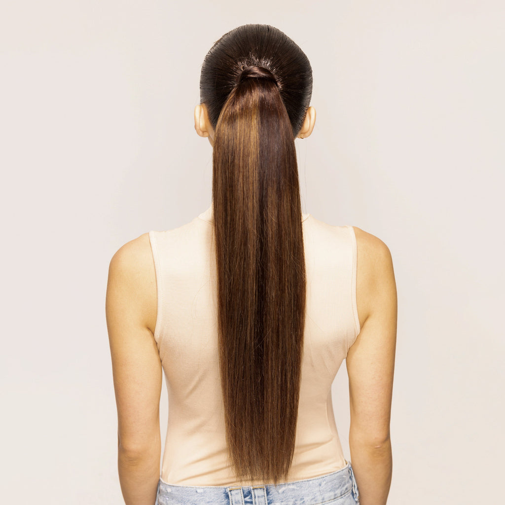 "The Ponytail" 2.0 by Bellami x Andrew Fitzsimons | Dark Honey Cocoa 20"