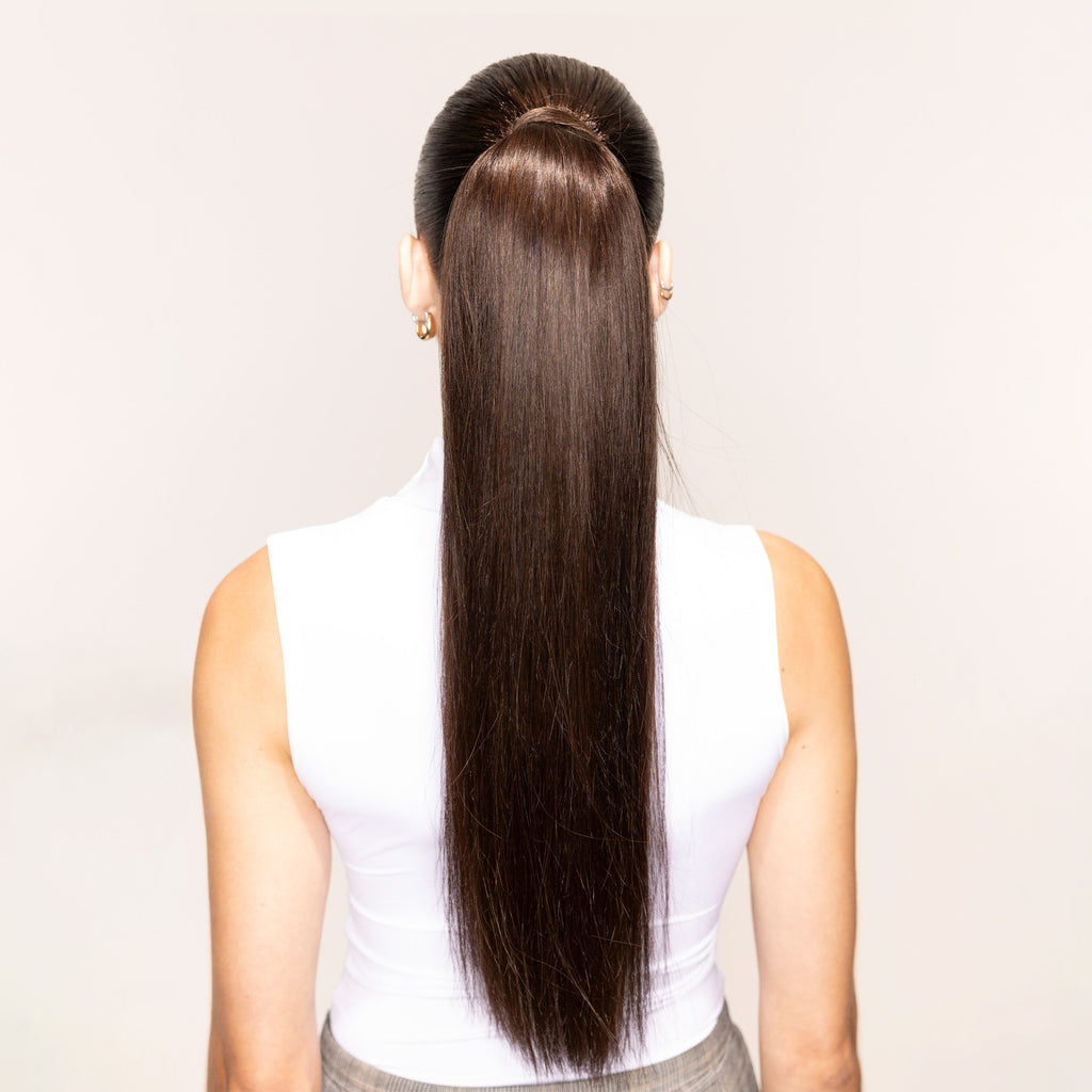 "The Ponytail" 2.0 by Bellami x Andrew Fitzsimons | Mochachino Brown 20"
