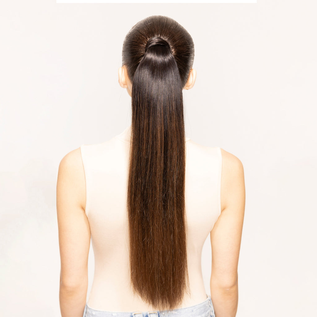 "The Ponytail" 2.0 by Bellami x Andrew Fitzsimons | Off Black/Chocolate Brown 20"