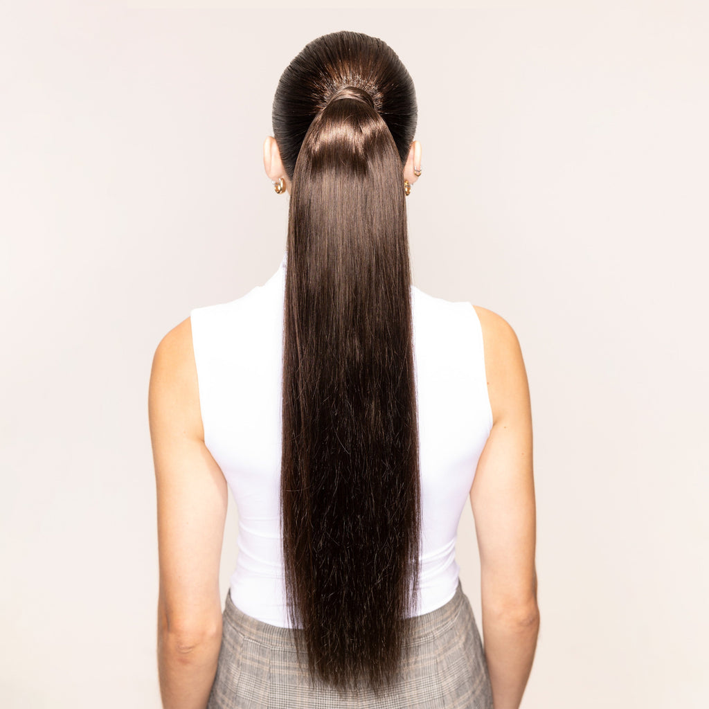 "The Ponytail" 2.0 by Bellami x Andrew Fitzsimons | Mochachino Brown 24"