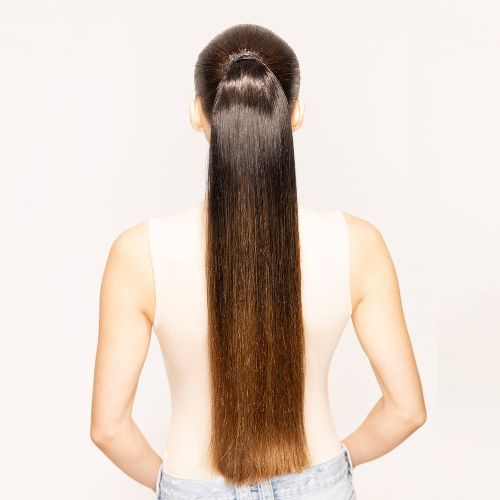 "The Ponytail" 2.0 by Bellami x Andrew Fitzsimons | Off Black/Chocolate Brown 24"