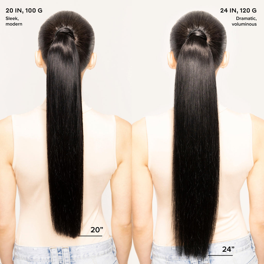 "The Ponytail" 2.0 by Bellami x Andrew Fitzsimons | Off Black/Chocolate Brown 20"