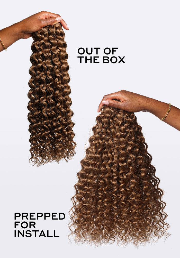 BELLAMI Professional Silk Seam™ | 240g  24" Dark Brown/Ash Brown Ombre (3A) Textured Hair Extensions