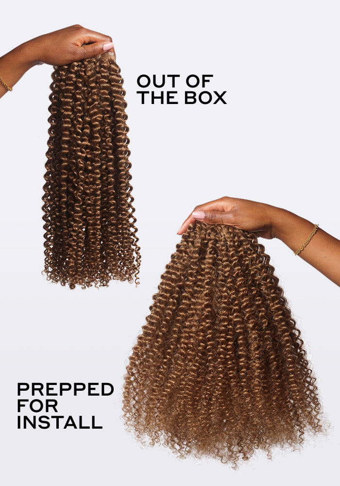 BELLAMI Professional Silk Seam™ | 230g  20" Dark Brown/Ash Brown Ombre (3C) Textured Hair Extensions