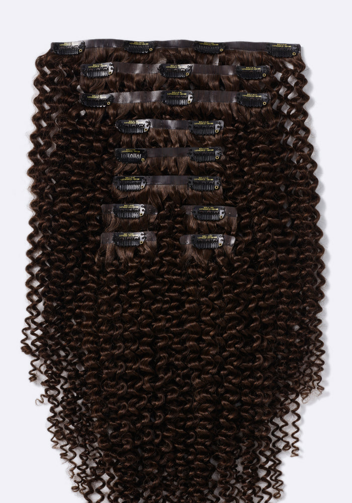 BELLAMI Professional Silk Seam™ | 230g  20" Dark Brown/Ash Brown Ombre (3C) Textured Hair Extensions