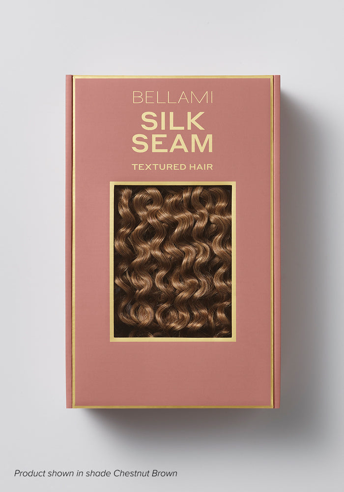 BELLAMI Professional Silk Seam™ | 240g  24" Dark Brown/Ash Brown Ombre (3A) Textured Hair Extensions