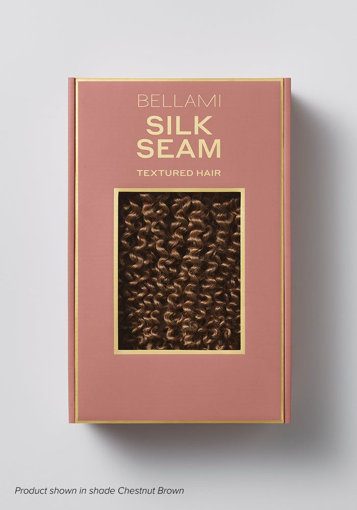 BELLAMI Professional Silk Seam™ | 240g  24" Dark Brown/Ash Brown Ombre (3C) Textured Hair Extensions