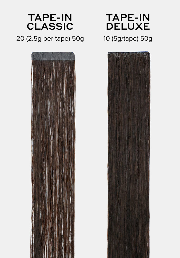 BELLAMI Professional Tape-In | 20" 50g Chocolate Rebel #1C/24/18/46/4 Hybrid Blends Hair Extensions