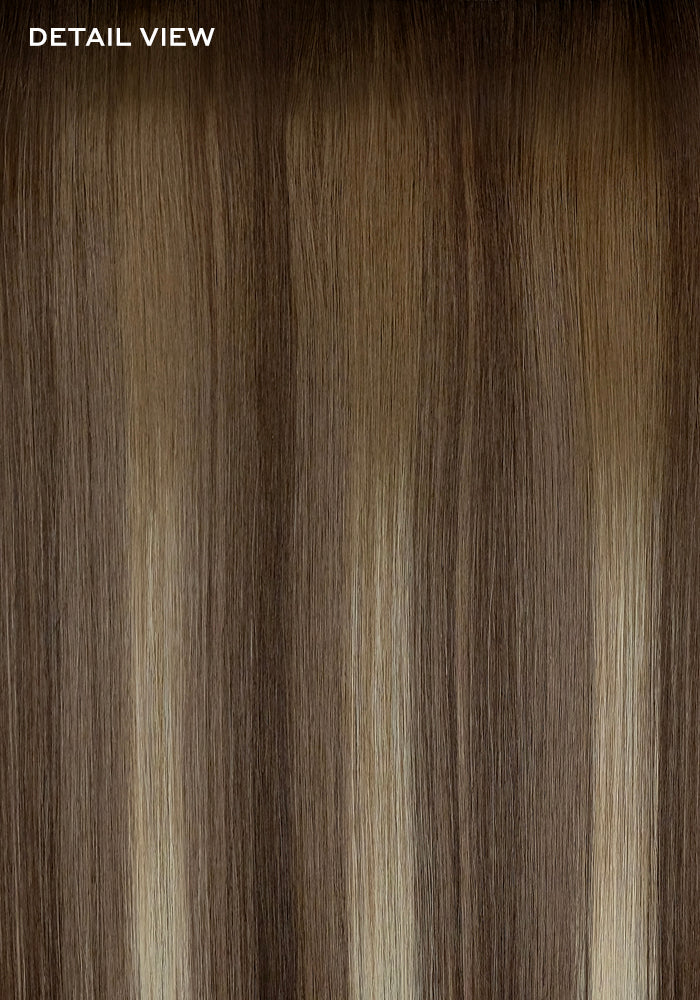 BELLAMI Professional Infinity Weft | 24" 90g Chocolate Coconut Brulee (#8A/4/60) Rooted Eric Vaughn Blends