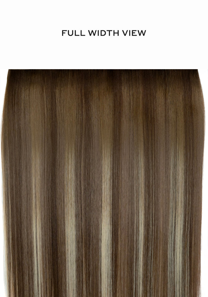BELLAMI Professional Infinity Weft | 24" 90g Chocolate Coconut Brulee (#8A/4/60) Rooted Eric Vaughn Blends