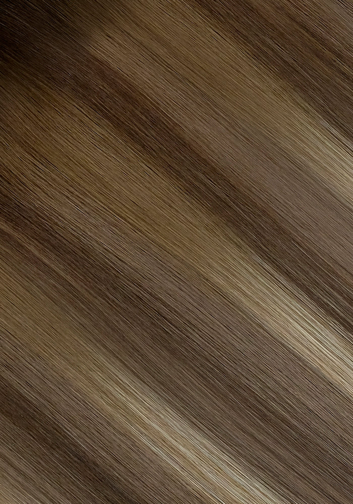 BELLAMI Professional Infinity Weft | 24" 90g Chocolate Coconut Brulee (#8A/4/60) Rooted Eric Vaughn Blends