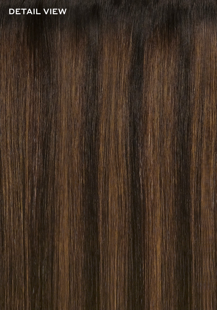 BELLAMI Professional Infinity Weft | 24" 90g Mocha Cookie (#2/2/6) Rooted Eric Vaughn Blends