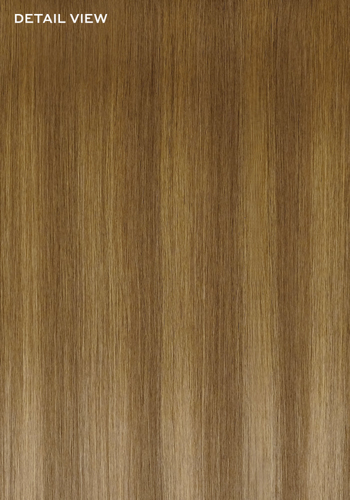 BELLAMI Professional Infinity Weft | 16" 60g Sunkissed Chestnut #6/18 Hybrid Blend Hair Extensions