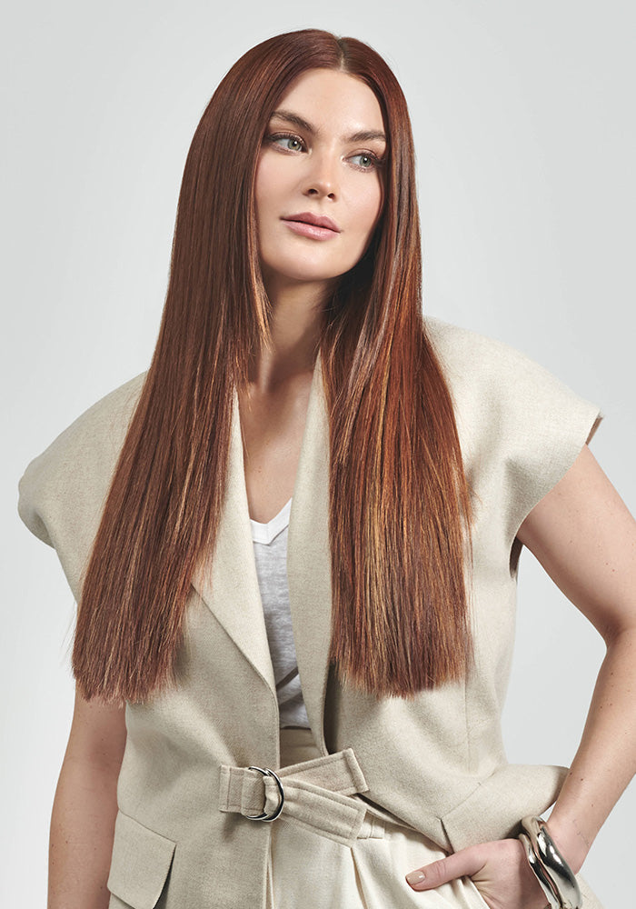 BELLAMI Professional Infinity Weft | 24" 90g Golden Firecracker #530/D10/16Hybrid Blends Hair Extensions