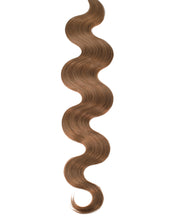 BELLAMI Professional Keratin Tip 18" 25g  Ash Brown #8 Natural Body Wave Hair Extensions