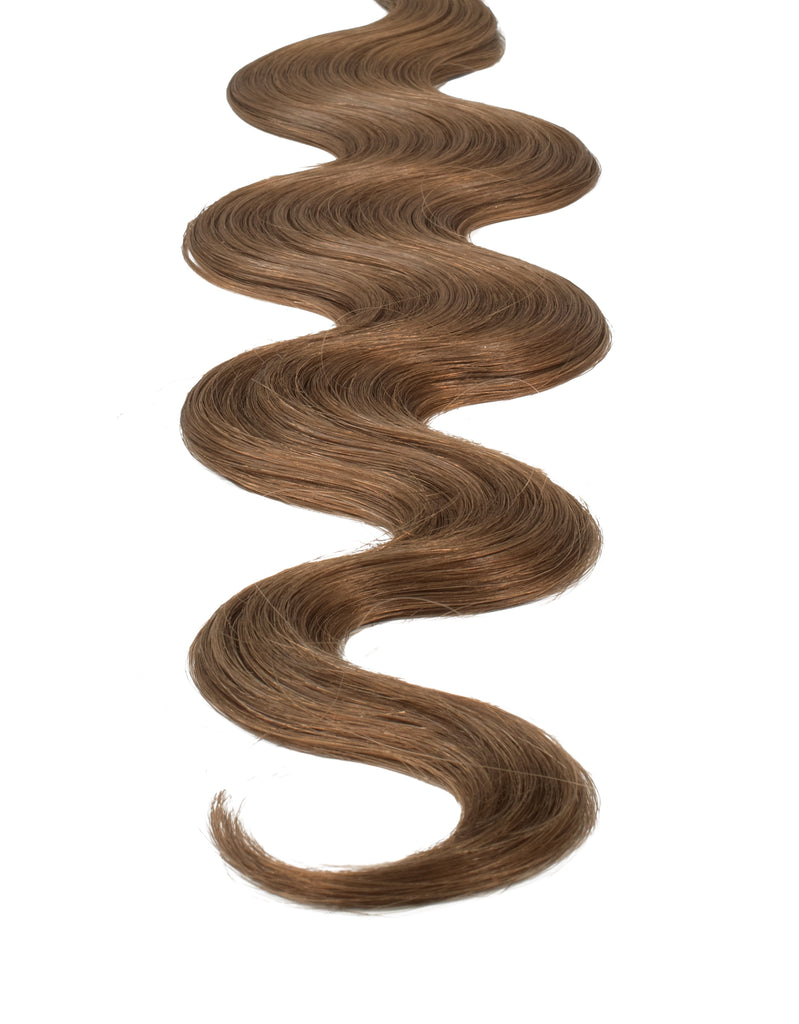 BELLAMI Professional Tape-In | 18" 50g Ash Brown #8 Natural Body Wave Hair Extensions