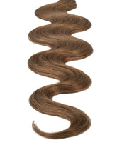 BELLAMI Professional Keratin Tip 16" 25g  Ash Brown #8 Natural Body Wave Hair Extensions