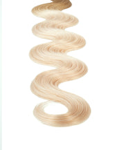 BELLAMI Professional Keratin Tip 16" 25g  Ash Brown/Golden Blonde #8/#610 Rooted Body Wave Hair Extensions