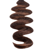 BELLAMI Professional Keratin Tip 24" 25g  Chocolate Brown #4 Natural Body Wave Hair Extensions