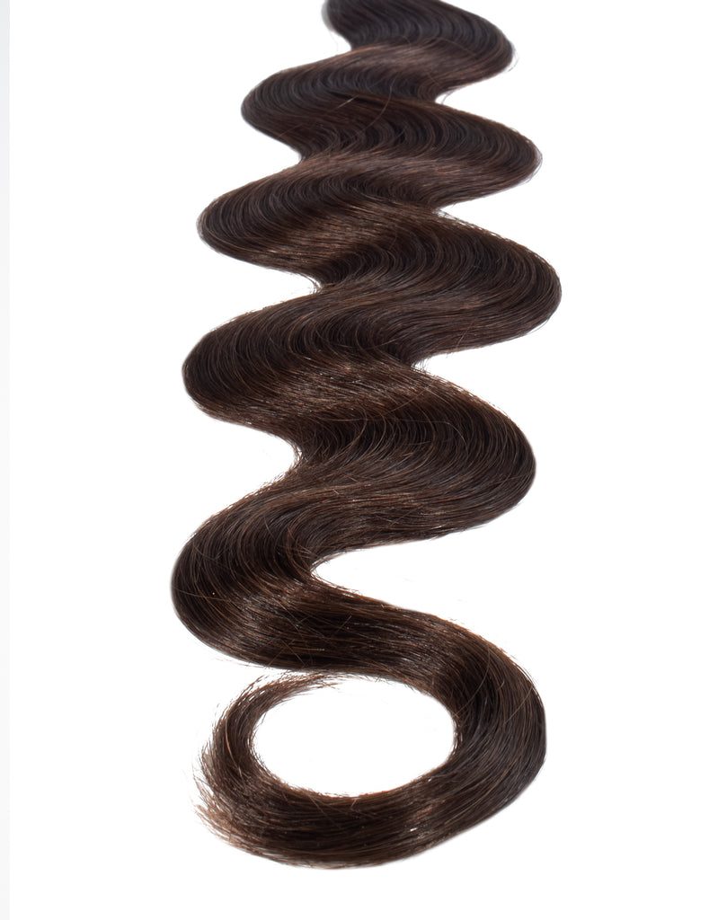 BELLAMI Professional Keratin Tip | 22" 25g  Dark Brown #2 Natural Body Wave Hair Extensions