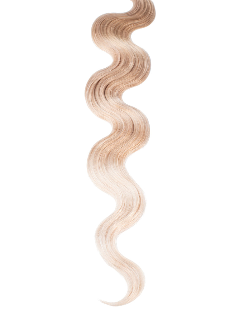 BELLAMI Professional Volume Weft | 24" 175g Dirty Blonde/Platinum #18/#70 Sombre Body Wave Hair Extensions