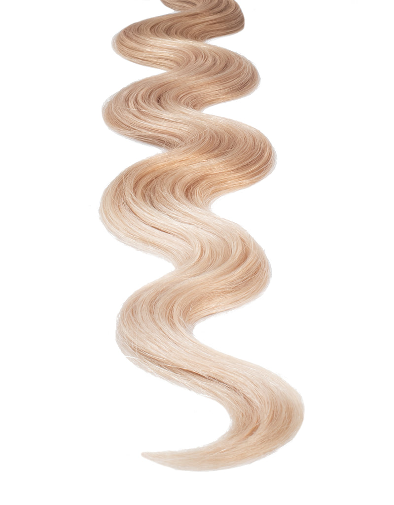 BELLAMI Professional Volume Weft | 20" 145g Dirty Blonde/Platinum #18/#70 Sombre Body Wave Hair Extensions