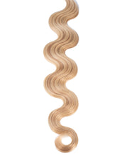 BELLAMI Professional Keratin Tip 20" 25g  Golden Amber Blonde #18/#6 Highlights Body Wave Hair Extensions