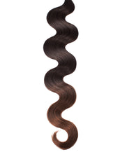 BELLAMI Professional Volume Weft 16" 120g Mochachino Brown/Chestnut Brown #1C/#6 Ombre Body Wave Hair Extensions