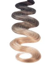 BELLAMI Professional Keratin Tip 16" 25g  Mochachino Brown/Dirty Blonde #1C/#18 Balayage Body Wave Hair Extensions