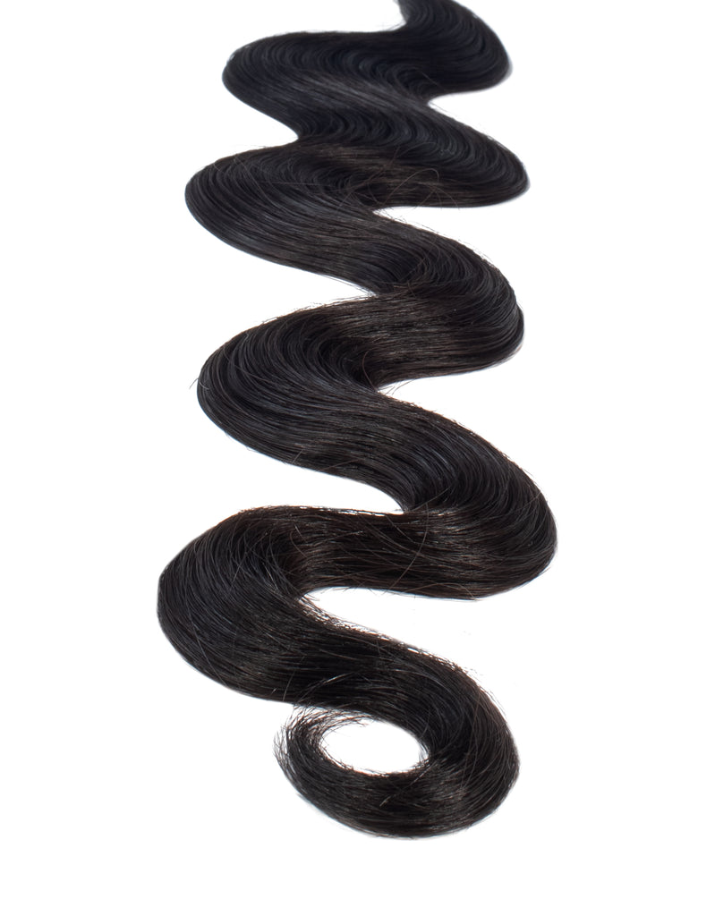 BELLAMI Professional Tape-In | 18" 50g Off Black #1B Natural Body Wave Hair Extensions