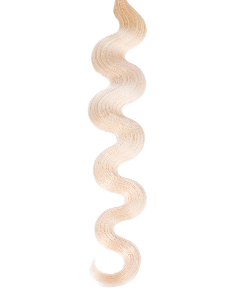 BELLAMI Professional Volume Weft | 24" 175g Sandy Blonde/Ash Blonde #24/#60 Natural Body Wave Hair Extensions
