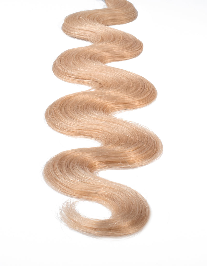 BELLAMI Professional Volume Weft | 16" 120g Strawberry Blonde #27 Natural Body Wave Hair Extensions