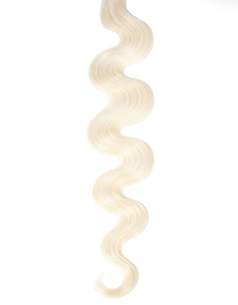 BELLAMI Professional Volume Weft | 24" 175g White Blonde #80 Natural Body Wave Hair Extensions
